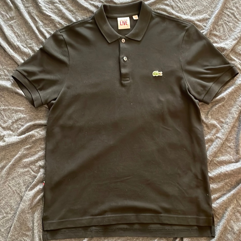 Lacoste polo black size small like new